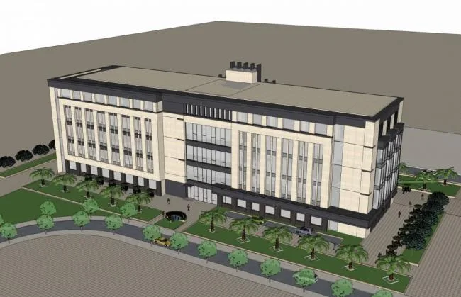 Sketchup Office Model | Multi story Office Building, Hotel, Modern Style