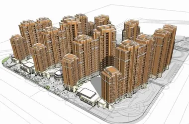 SketchUp Model of a Neoclassical High-Rise Residential Building with Red Brick and Ground-Floor Retail-BIM WORLD