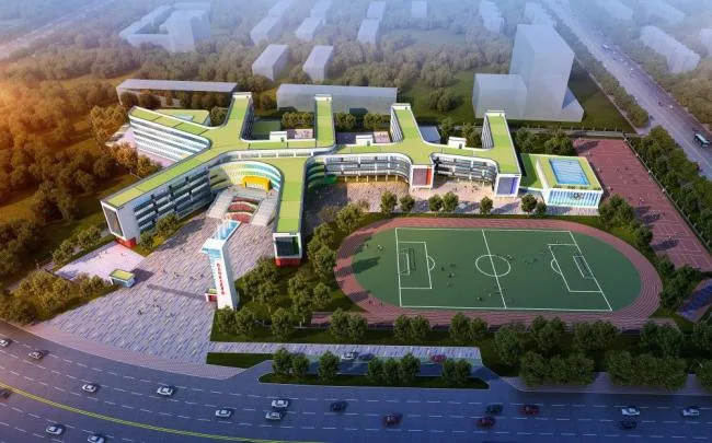 Sketchup School Model | Multi story School, Teaching Building, Campus, Educational Building, Modern Style