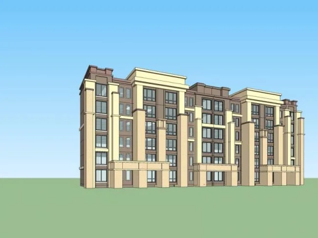 Sketchup Residential Model | Multi story Residence, Residential Building, Classical Style