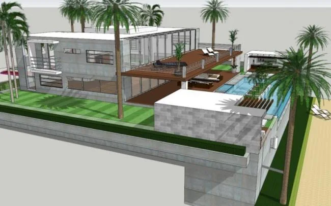 Sketchup Hotel Model | Holiday Inn, Modern Style