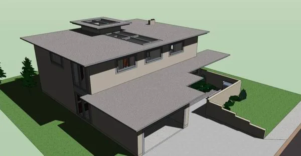 Sketchup Villa Model | Villa, Modern Style