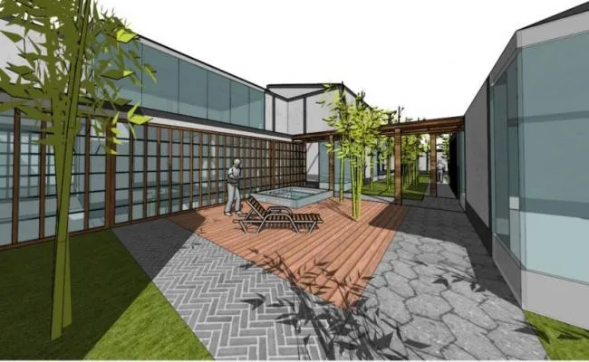 Sketchup Villa Model | Villa Cluster, Modern Chinese Style