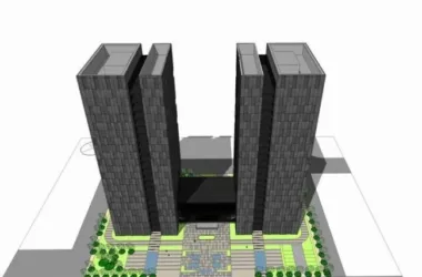SketchUp Hotel and Office Building Models | Modern High-Rise & SOHO Style Designs-BIM WORLD