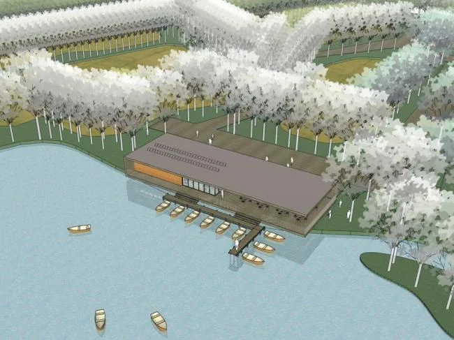 Sketchup Landscape Model | Pier Landscape, Modern Style