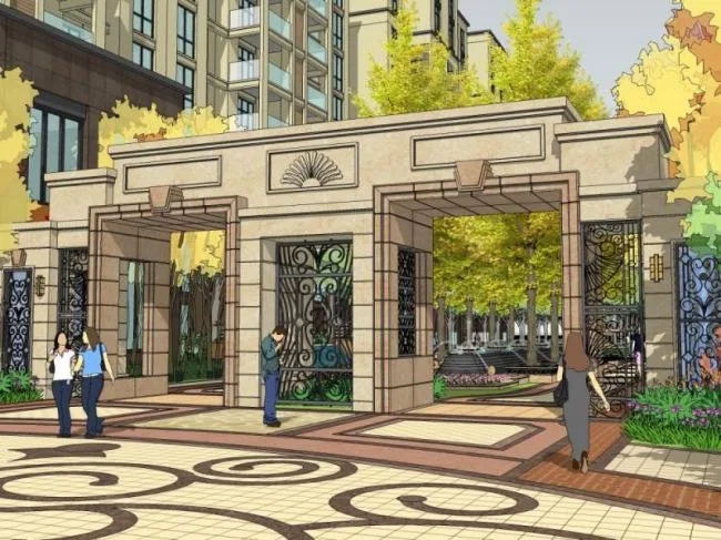 Sketchup Landscape Model | Community Landscape, Residential Landscape, Classical Style