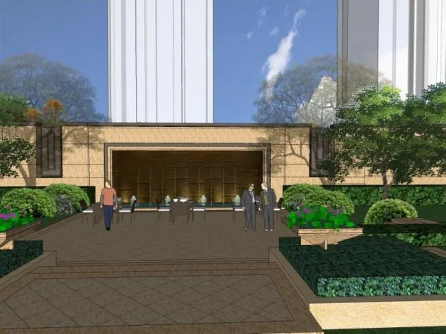 Sketchup Landscape Model | Community Landscape, Residential Landscape, Modern Style