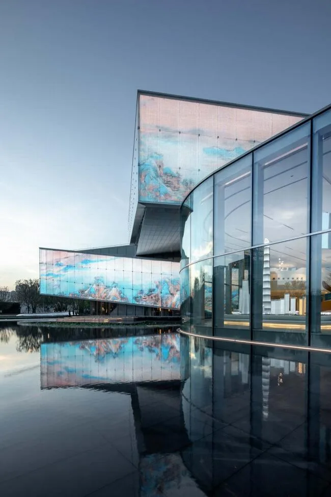BIM Architecture | Strolling through the Flowers, Warm and Transparent: Shenzhen Shimao Shenzhen Hong Kong International Center Exhibition Hall/Water Stone Design