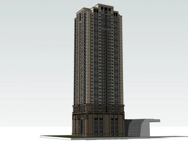 Sketchup Office Model | Super High rise Office Building, Modern Style