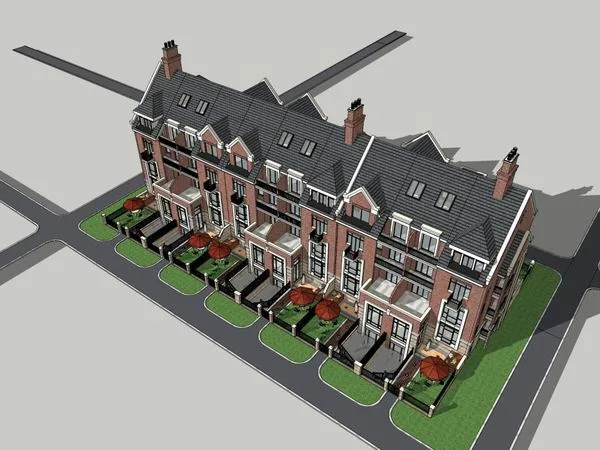 Sketchup Villa Model | Joint Villa, Classical Style