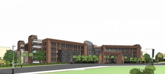 Sketchup School Model | Xihang Elementary School, Multi story School, Educational Building, Teaching Building, Modern Style