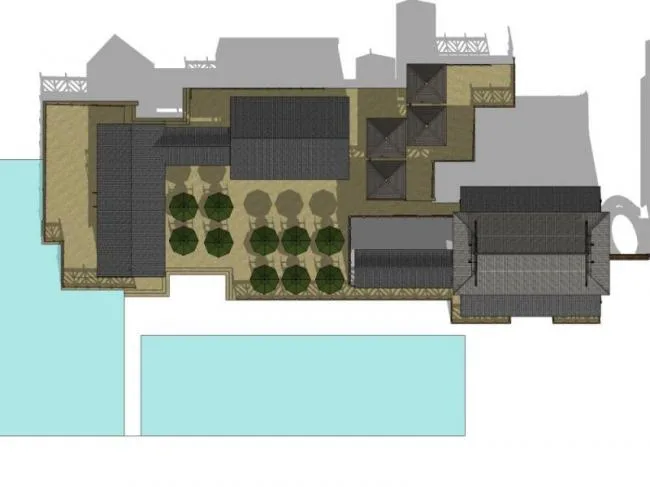 Sketchup Hotel Model | Multi story Hotel, Chinese Style