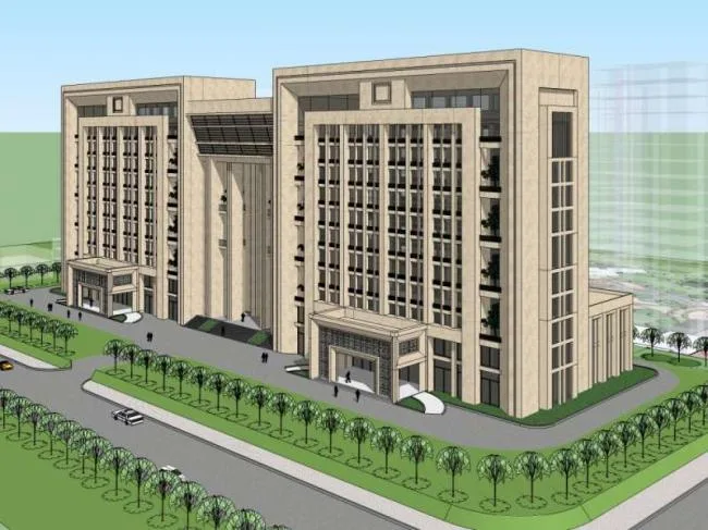 Sketchup Office Model | Multi story Office Building, Classical Style