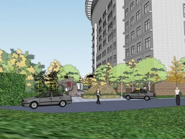 Sketchup Landscape Model | Office Landscape, Modern Style