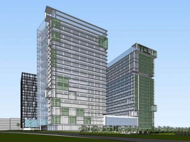 Sketchup Office Model | High rise Industrial Park, Office Building, Modern Style