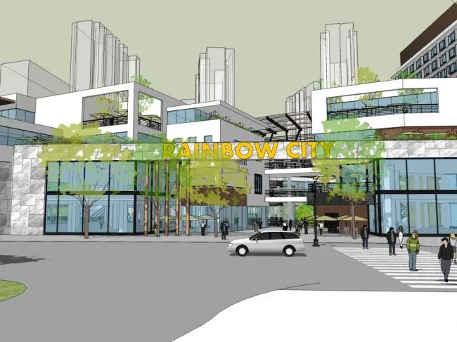 SketchUp Business Models for Multi-Story Shopping Centers, Malls, and Modern Commercial Streets