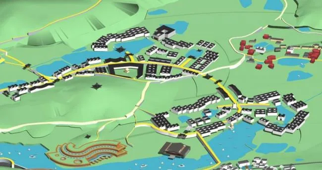 Sketchup Residential Model | Residential Houses, Resorts, Villages, Chinese Style