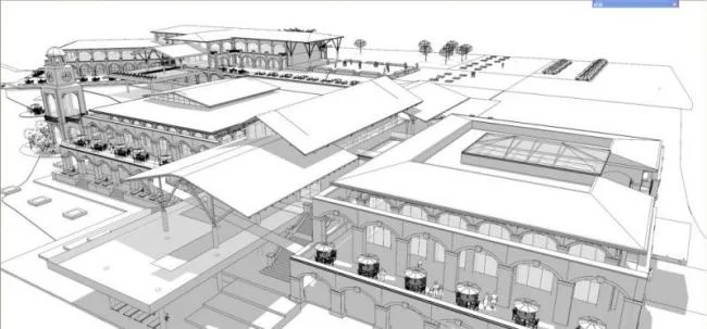 Sketchup Cultural Model | Multi story Display Center, Cultural Architecture, Modern Style
