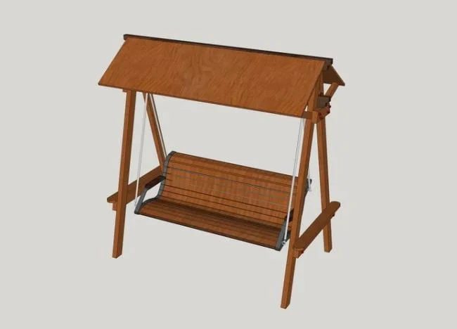 Sketchup Material Model | Swing Chair Landscape Material Component