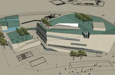 SketchUp Cultural Model: Modern Multi-Story Exhibition Hall Architecture-BIM WORLD