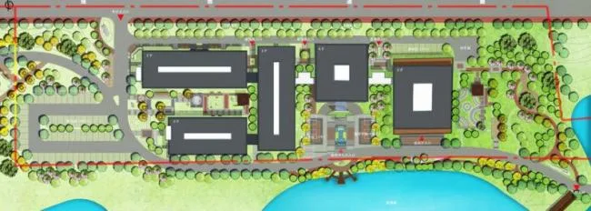 Sketchup Business Model | Low Level Clubhouse, Modern Style