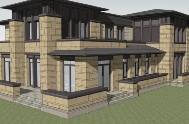 Classical Style Single-Family Villa Model in SketchUp-BIM WORLD