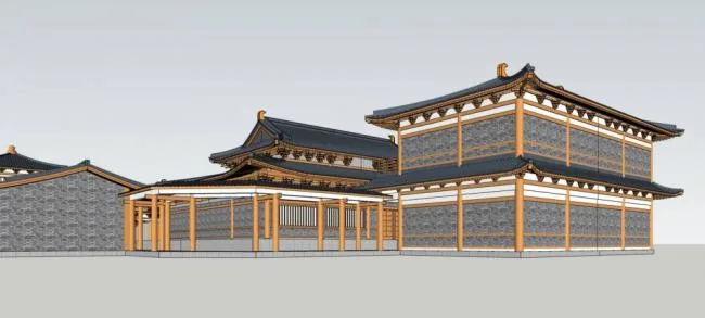Sketchup Ancient Architecture Model | Multi story Temple, Religious Architecture, Chinese Style, Ancient Architecture