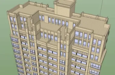SketchUp Residential Models: High-Rise and Classical Style Buildings-BIM WORLD