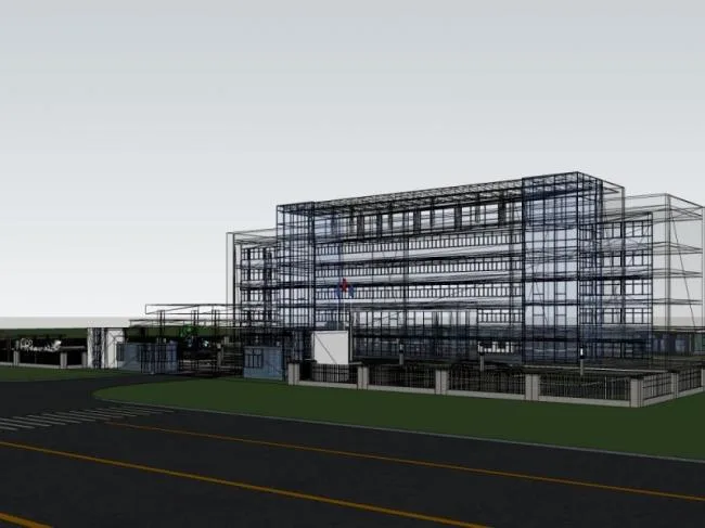 Sketchup Office Model | Multi Story Office Building, Modern Style