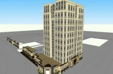 SketchUp Complex Model: Multi-Story Classical Commercial and Residential Building with Ground-Floor Retail-BIM WORLD