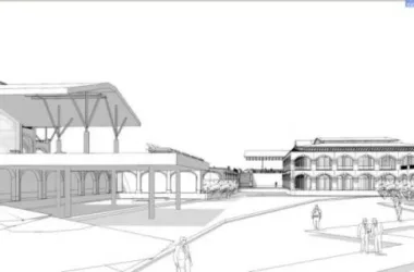 SketchUp Cultural Model: Modern Multi-Story Display Center in Contemporary Architectural Style-BIM WORLD