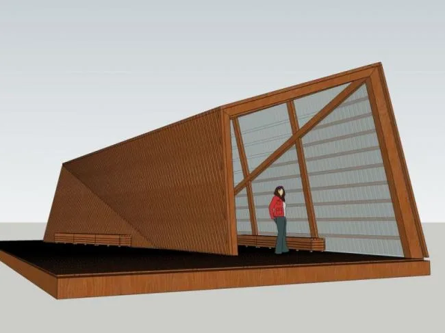 Sketchup Sketch Model | Sketch, Modern Style, Pavilion