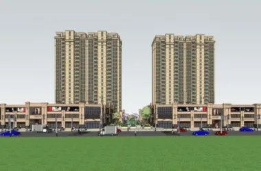 SketchUp Residential Models: High-Rise Apartments, Ground-Floor Commercial Spaces, and Neoclassical Designs-BIM WORLD