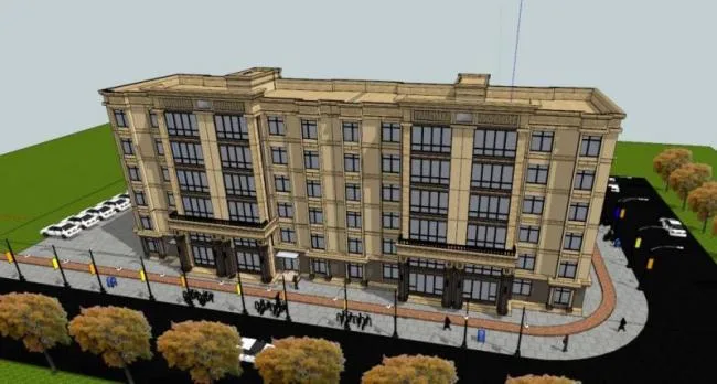 Sketchup Residential Model | Multi story Residence, Classical Style