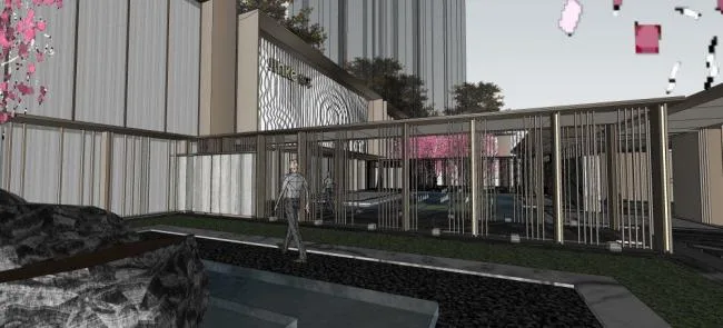 Sketchup Business Model | Art Gallery, Modern Style, Commercial Architecture