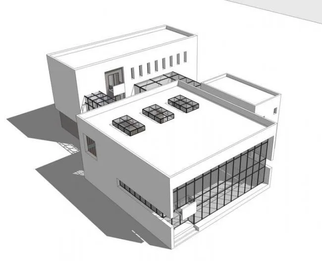 Sketchup Office Model | Multi story Small Office Building, Modern Style