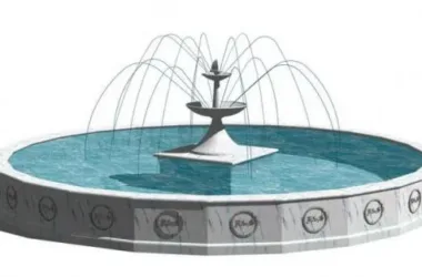 SketchUp Material Model: European Water Fountain Component-BIM WORLD
