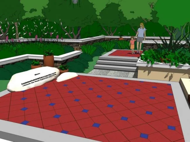 Sketchup Landscape Model | Commercial Landscape, Modern Style