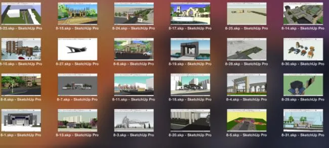 SketchUp material model | 200 SU community gate models, material components
