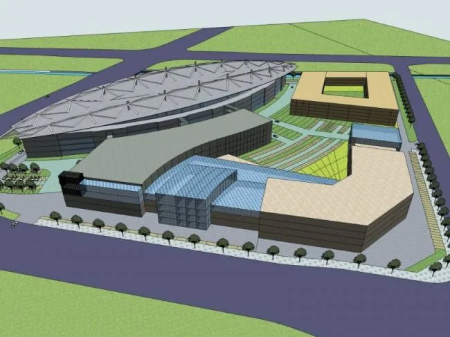 Sketchup Business Model | Multi story commercial building, modern style