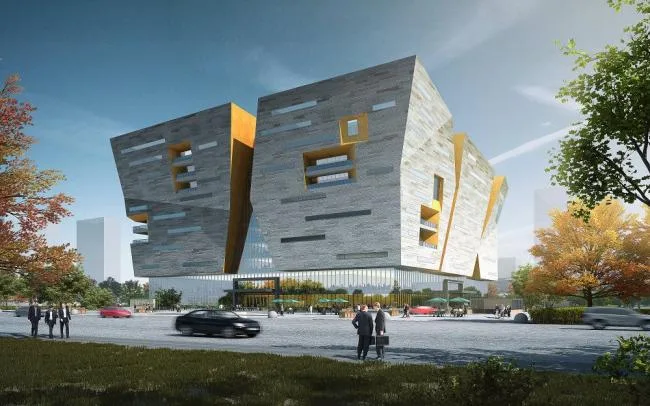 Sketchup Cultural Model | Multi story Cultural Center, Modern Style, Cultural Architecture