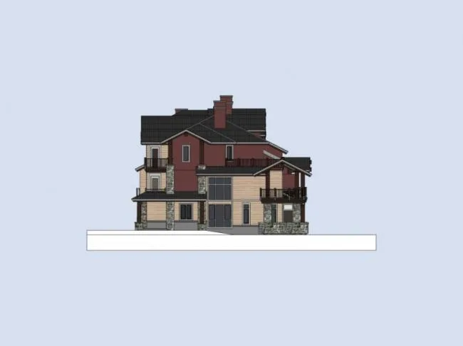 Sketchup Villa Model | Multi row Villa, Modern Style