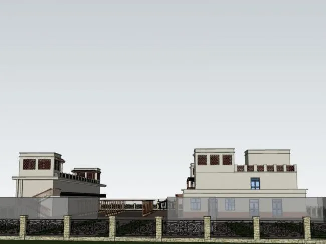 Sketchup Hotel Model | Multi story Hotel, Modern Style