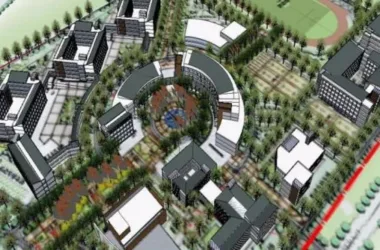 Modern Multi-Story School Campus Design | SketchUp Educational Architecture Model-BIM WORLD