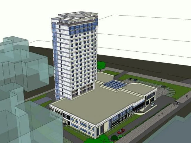 Sketchup Hotel Model | High rise Hotel, Modern Style