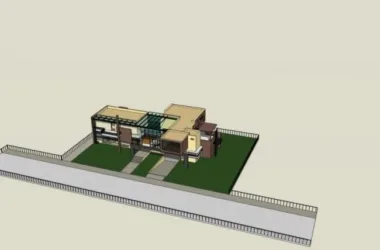 Modern Solo Villa Design | SketchUp 3D Model-BIM WORLD