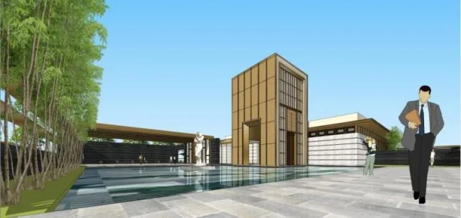 Sketchup Business Model | Multi story Sales Office, Modern Style