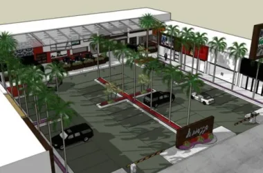 Modern Commercial Landscape Design in SketchUp-BIM WORLD