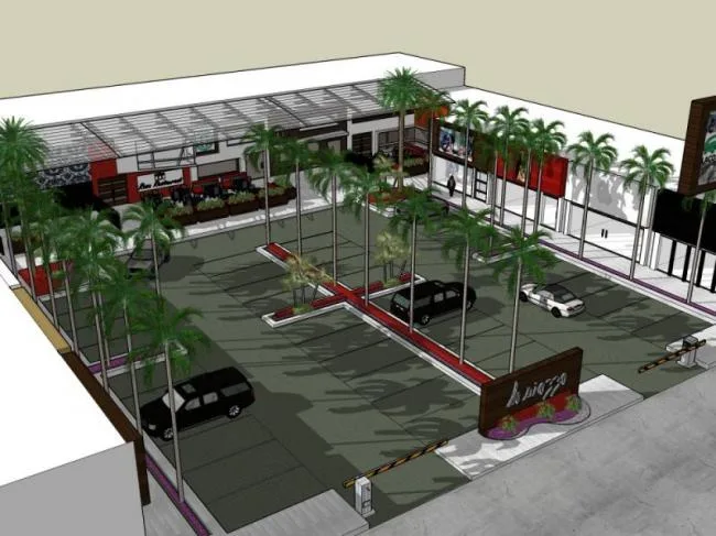 Modern Commercial Landscape Design in SketchUp