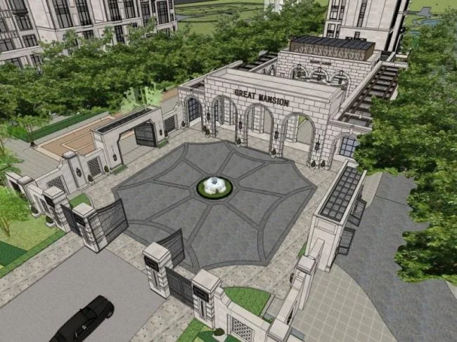 Sketchup Business Model | Clubhouse, Classical Style